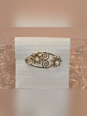 Mid Century Van Dell Floral Brooch
